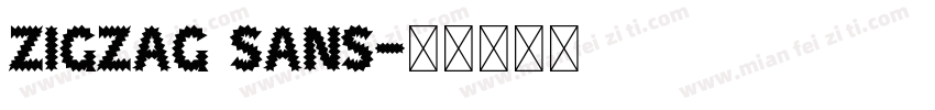 zigzag Sans字体转换
